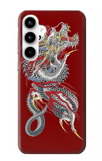 W2104 Yakuza Dragon Tattoo Hard Case and Leather Flip Case For Samsung Galaxy A35 5G