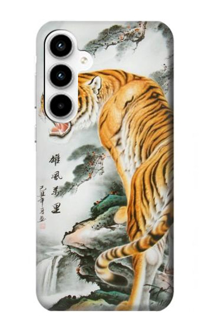 W2750 Oriental Chinese Tiger Painting Hard Case and Leather Flip Case For Samsung Galaxy A35 5G