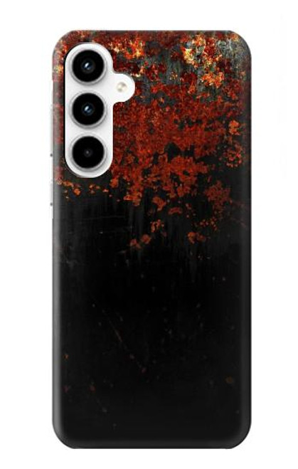 W3071 Rusted Metal Texture Graphic Hard Case and Leather Flip Case For Samsung Galaxy A35 5G