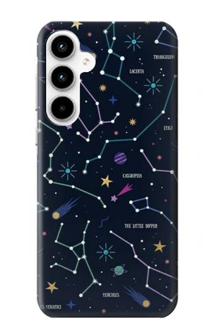 W3220 Star Map Zodiac Constellations Hard Case and Leather Flip Case For Samsung Galaxy A35 5G