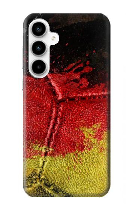 W3303 Germany Flag Vintage Football Graphic Hard Case and Leather Flip Case For Samsung Galaxy A35 5G