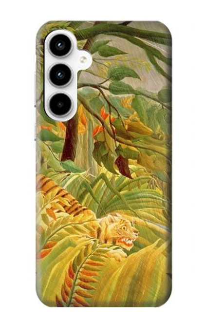 W3344 Henri Rousseau Tiger in a Tropical Storm Hard Case and Leather Flip Case For Samsung Galaxy A35 5G