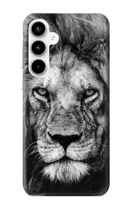 W3372 Lion Face Hard Case and Leather Flip Case For Samsung Galaxy A35 5G