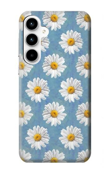 W3454 Floral Daisy Hard Case and Leather Flip Case For Samsung Galaxy A35 5G