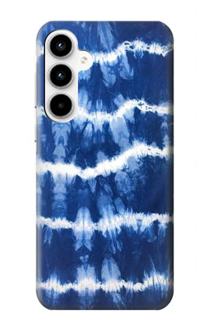 W3671 Blue Tie Dye Hard Case and Leather Flip Case For Samsung Galaxy A35 5G