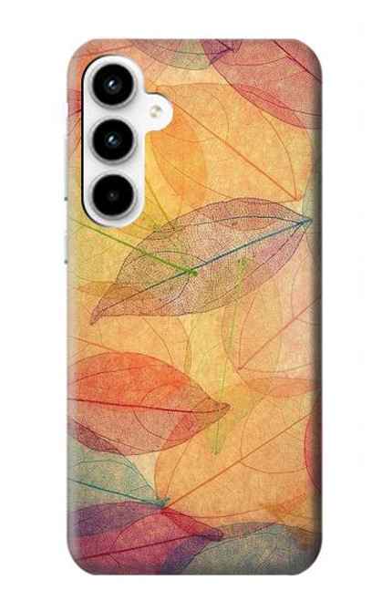 W3686 Fall Season Leaf Autumn Hard Case and Leather Flip Case For Samsung Galaxy A35 5G