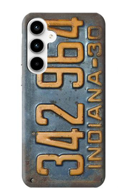 W3750 Vintage Vehicle Registration Plate Hard Case and Leather Flip Case For Samsung Galaxy A35 5G