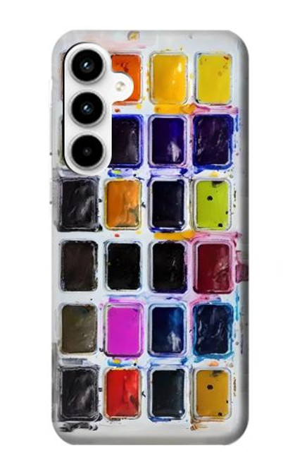 W3956 Watercolor Palette Box Graphic Hard Case and Leather Flip Case For Samsung Galaxy A35 5G