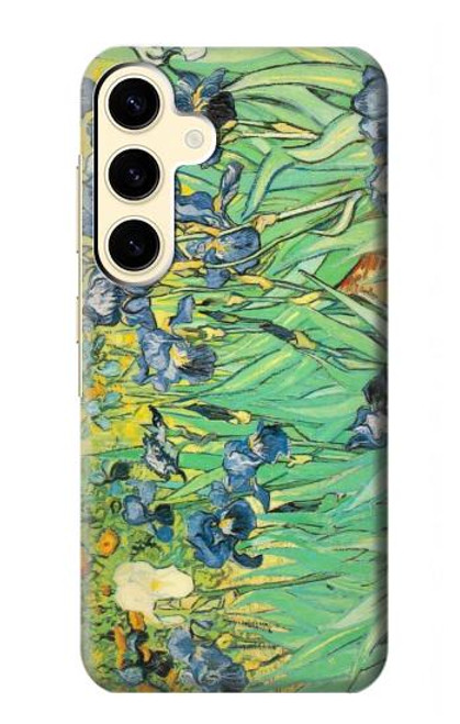 W0210 Van Gogh Irises Hard Case and Leather Flip Case For Samsung Galaxy S24