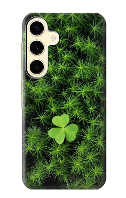 W0358 Clover Lucky Leaf Hard Case and Leather Flip Case For Samsung Galaxy S24