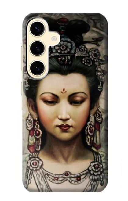 W0681 Guan Yin Hard Case and Leather Flip Case For Samsung Galaxy S24