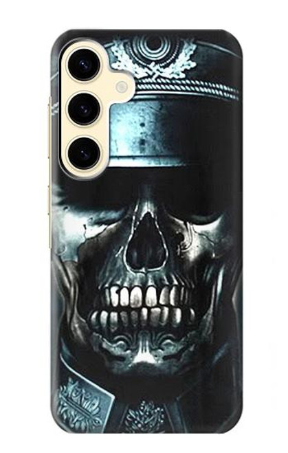 W0754 Skull Soldier Zombie Hard Case and Leather Flip Case For Samsung Galaxy S24