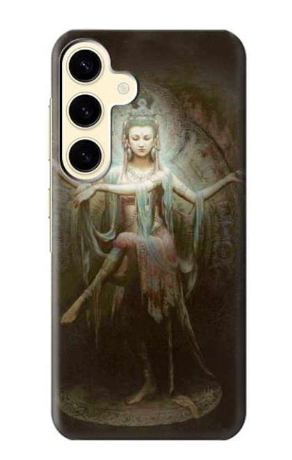 W0787 Guan Yin Hard Case and Leather Flip Case For Samsung Galaxy S24