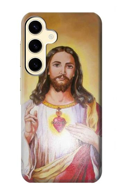 W0798 Jesus Hard Case and Leather Flip Case For Samsung Galaxy S24