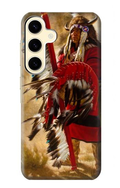 W0817 Red Indian Hard Case and Leather Flip Case For Samsung Galaxy S24