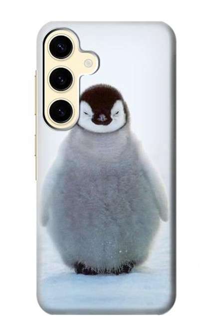 W1075 Penguin Ice Hard Case and Leather Flip Case For Samsung Galaxy S24