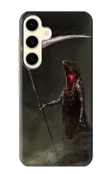 W1319 Grim Reaper Death Scythe Hard Case and Leather Flip Case For Samsung Galaxy S24