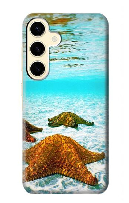 W1679 Starfish Sea Beach Hard Case and Leather Flip Case For Samsung Galaxy S24