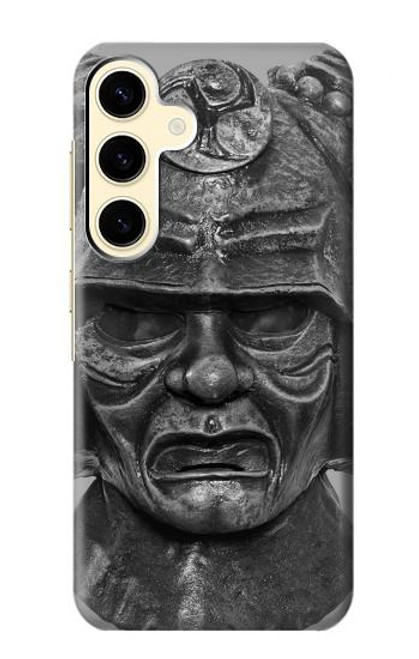 W1827 Japan Samurai Helmet Hard Case and Leather Flip Case For Samsung Galaxy S24