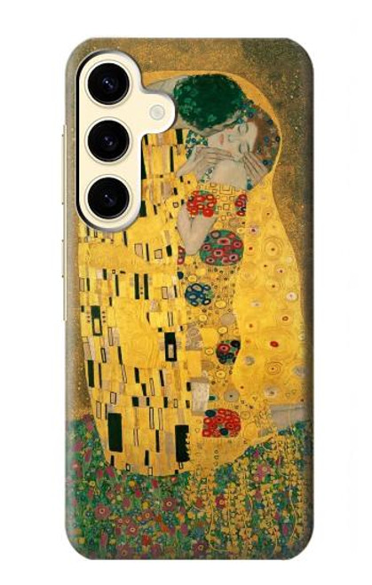 W2137 Gustav Klimt The Kiss Hard Case and Leather Flip Case For Samsung Galaxy S24