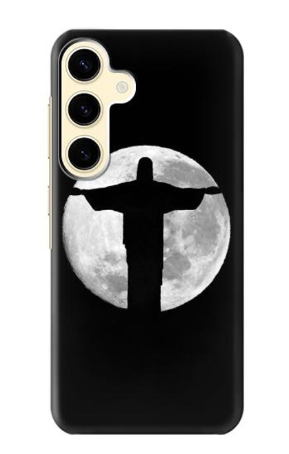 W2511 Jesus Statue Christ Rio de Janeiro Hard Case and Leather Flip Case For Samsung Galaxy S24
