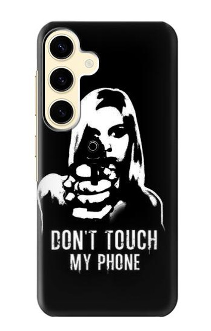 W2518 Do Not Touch My Phone Hard Case and Leather Flip Case For Samsung Galaxy S24