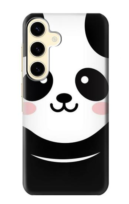 W2662 Cute Panda Cartoon Hard Case and Leather Flip Case For Samsung Galaxy S24