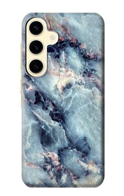 W2689 Blue Marble Texture Graphic Printed Hard Case and Leather Flip Case For Samsung Galaxy S24