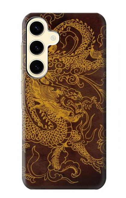 W2911 Chinese Dragon Hard Case and Leather Flip Case For Samsung Galaxy S24