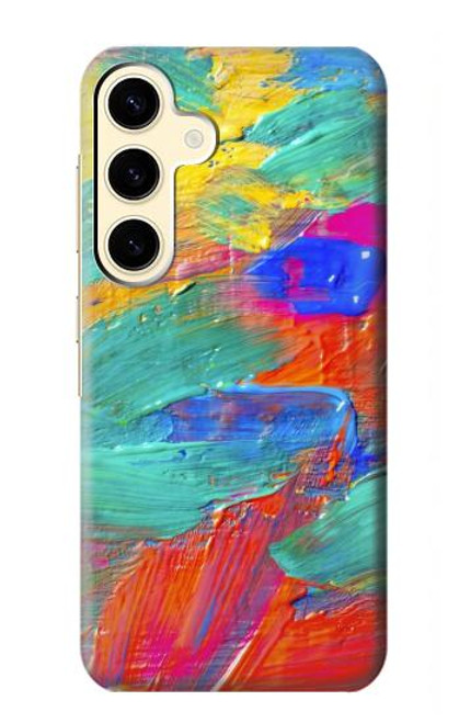 W2942 Brush Stroke Painting Hard Case and Leather Flip Case For Samsung Galaxy S24