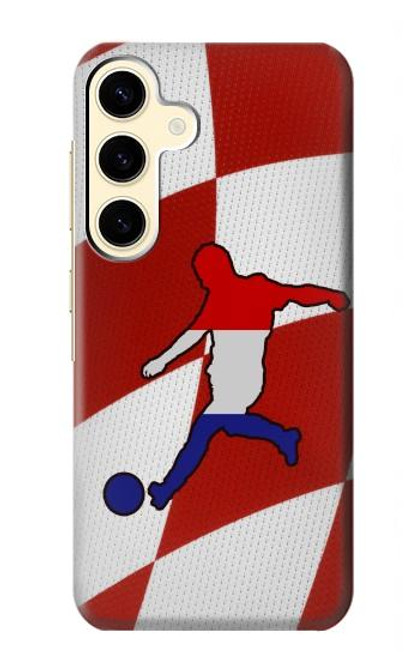 W2993 Croatia Football Soccer Hard Case and Leather Flip Case For Samsung Galaxy S24