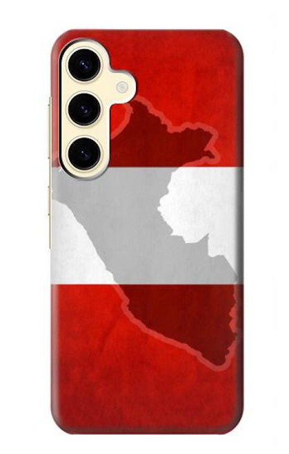 W3018 Peru Flag Hard Case and Leather Flip Case For Samsung Galaxy S24