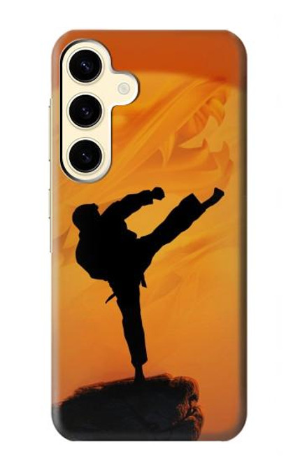 W3024 Kung Fu Karate Fighter Hard Case and Leather Flip Case For Samsung Galaxy S24