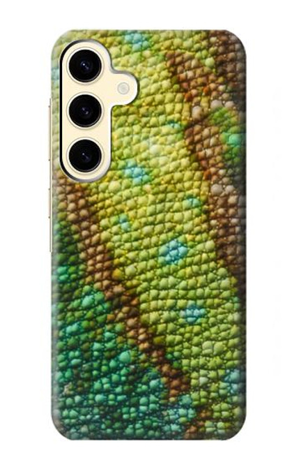 W3057 Lizard Skin Graphic Printed Hard Case and Leather Flip Case For Samsung Galaxy S24