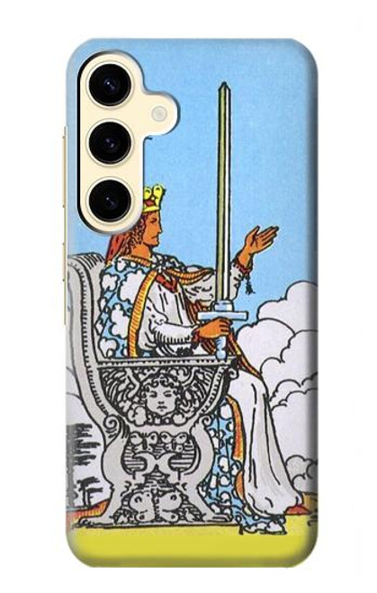 W3068 Tarot Card Queen of Swords Hard Case and Leather Flip Case For Samsung Galaxy S24