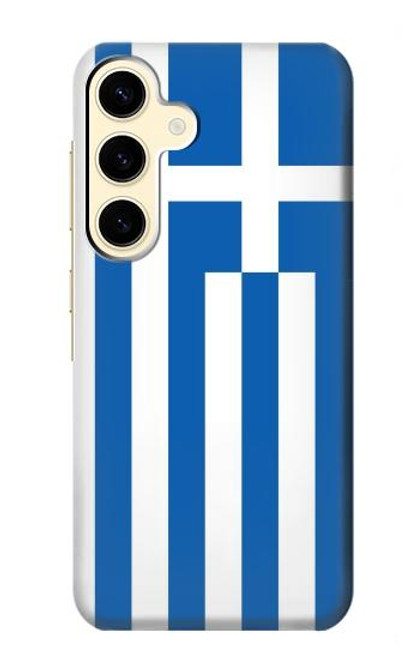 W3102 Flag of Greece Hard Case and Leather Flip Case For Samsung Galaxy S24