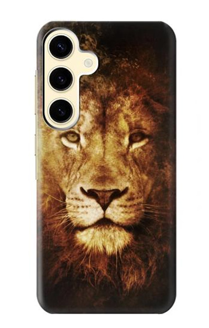 W3182 Lion Hard Case and Leather Flip Case For Samsung Galaxy S24