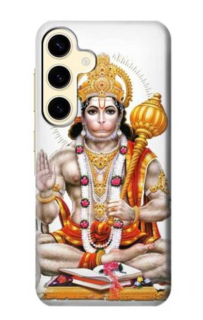 W3186 Lord Hanuman Chalisa Hindi Hindu Hard Case and Leather Flip Case For Samsung Galaxy S24