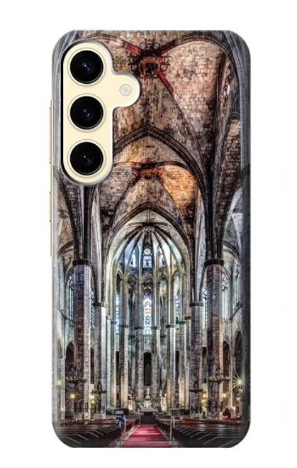 W3210 Santa Maria Del Mar Cathedral Hard Case and Leather Flip Case For Samsung Galaxy S24