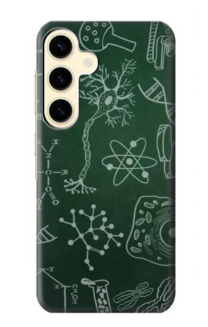 W3211 Science Green Board Hard Case and Leather Flip Case For Samsung Galaxy S24