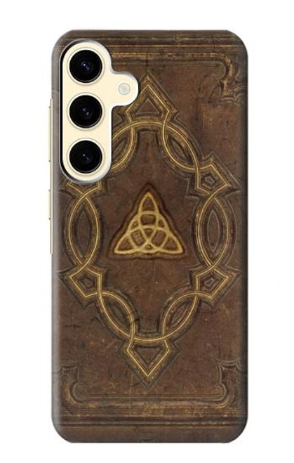 W3219 Spell Book Cover Hard Case and Leather Flip Case For Samsung Galaxy S24