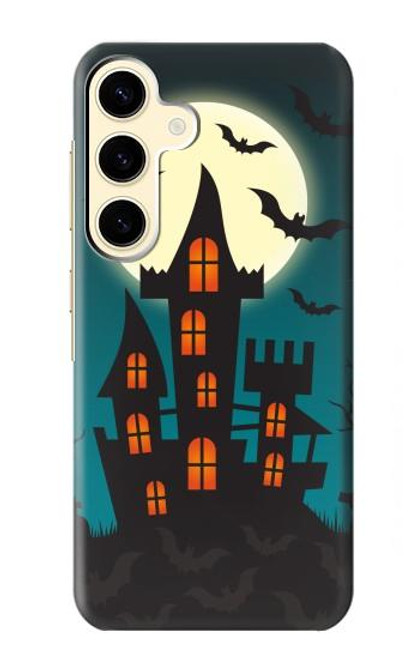 W3268 Halloween Festival Castle Hard Case and Leather Flip Case For Samsung Galaxy S24