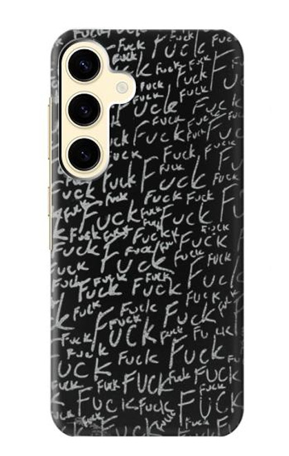 W3478 Funny Words Blackboard Hard Case and Leather Flip Case For Samsung Galaxy S24