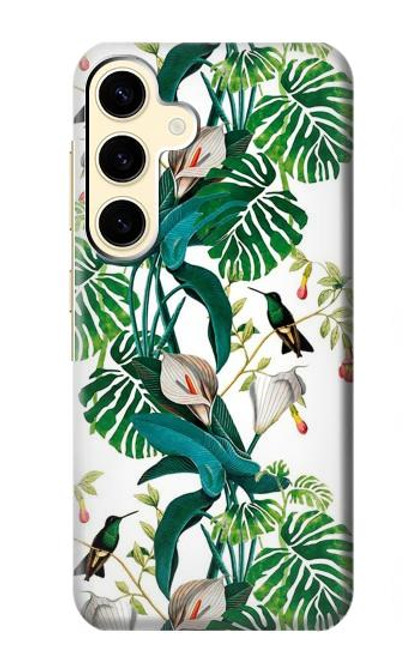 W3697 Leaf Life Birds Hard Case and Leather Flip Case For Samsung Galaxy S24