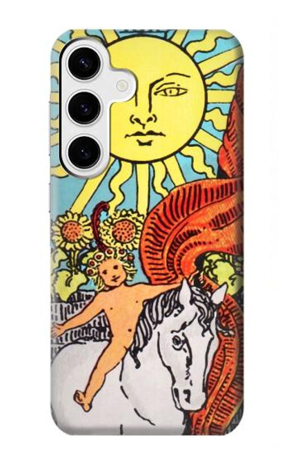 W0565 Tarot Sun Hard Case and Leather Flip Case For Samsung Galaxy S24 Plus