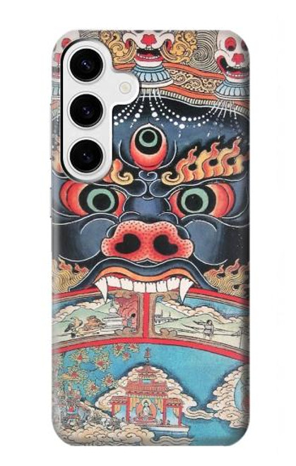 W0572 Tibet Art Hard Case and Leather Flip Case For Samsung Galaxy S24 Plus