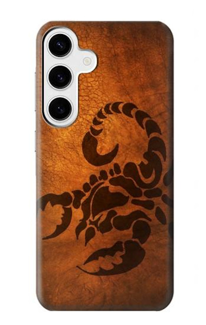 W0683 Scorpion Tattoo Hard Case and Leather Flip Case For Samsung Galaxy S24 Plus