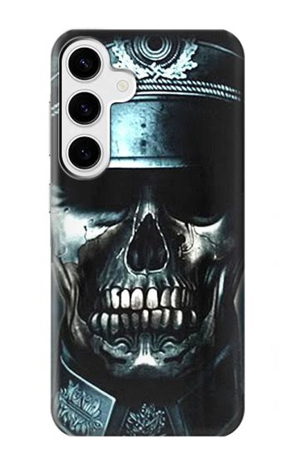 W0754 Skull Soldier Zombie Hard Case and Leather Flip Case For Samsung Galaxy S24 Plus