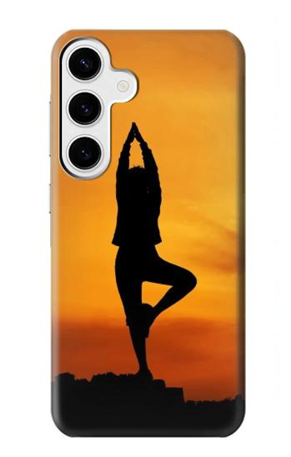 W0832 Yoga Hard Case and Leather Flip Case For Samsung Galaxy S24 Plus