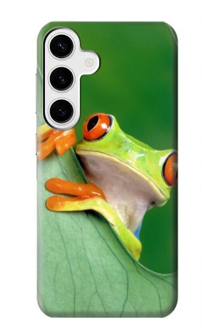 W1047 Little Frog Hard Case and Leather Flip Case For Samsung Galaxy S24 Plus